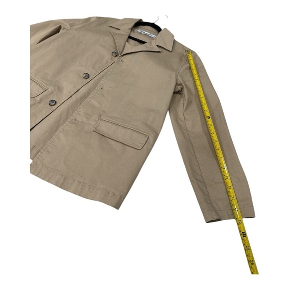 ZARA WASHED TWILL BLAZER ZW COLLECTION LIGHT WHISKEY, US SIZE XS oversized - Picture 8 of 13